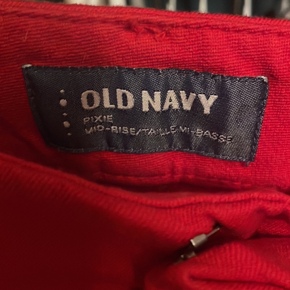 Red, ankle work pants. - Picture 2 of 5